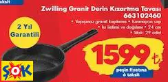 ZWİLLİNG GRANİT DERİN KIZARTMA TAVASI 663102460 ZWİLLİNG GRANİT DERİN KIZARTMA TAVASI 663102460